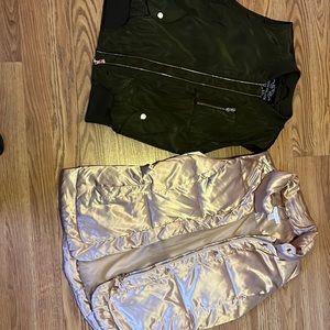 Gold Charter club vest, Green chocolate vest